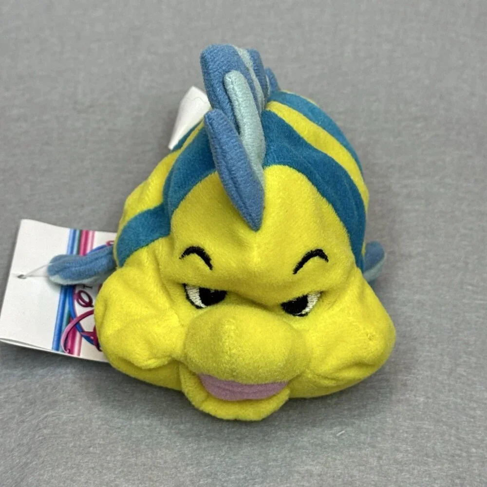Sebastian Flounder The Little Mermaid The Disney Store Bean Bag Plush Set of 2 - Picture 5 of 8